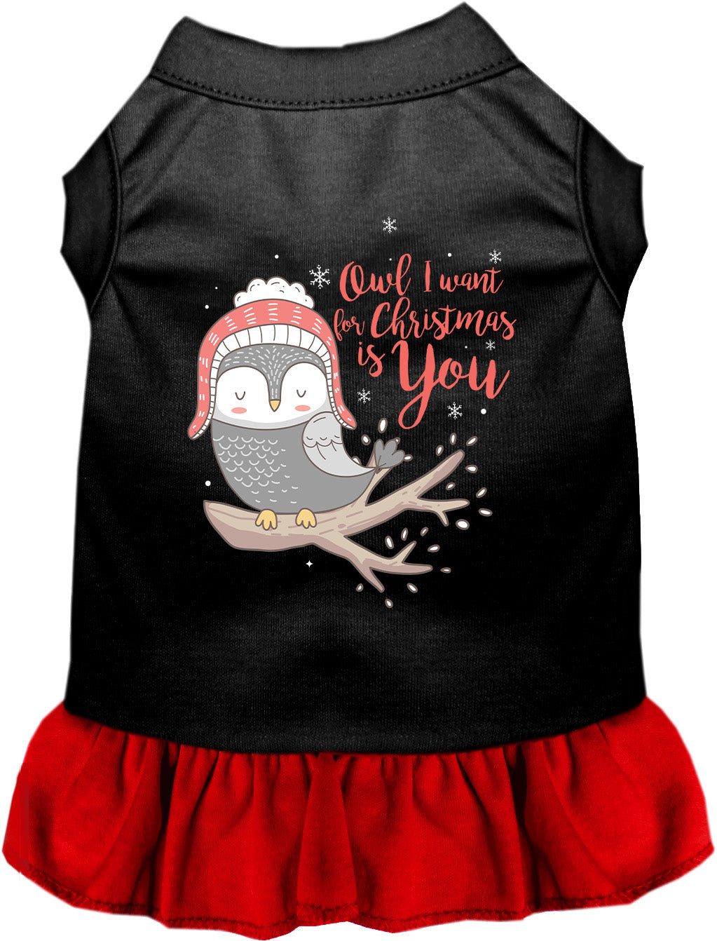 As You Wish Apparel – Owl I Want For Christmas Pet Dress
