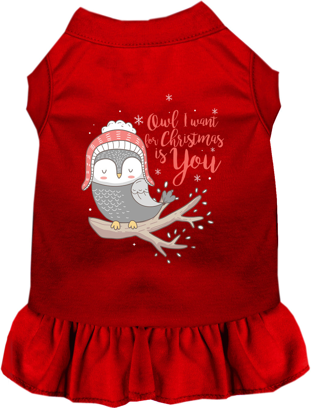 As You Wish Apparel – Owl I Want For Christmas Pet Dress
