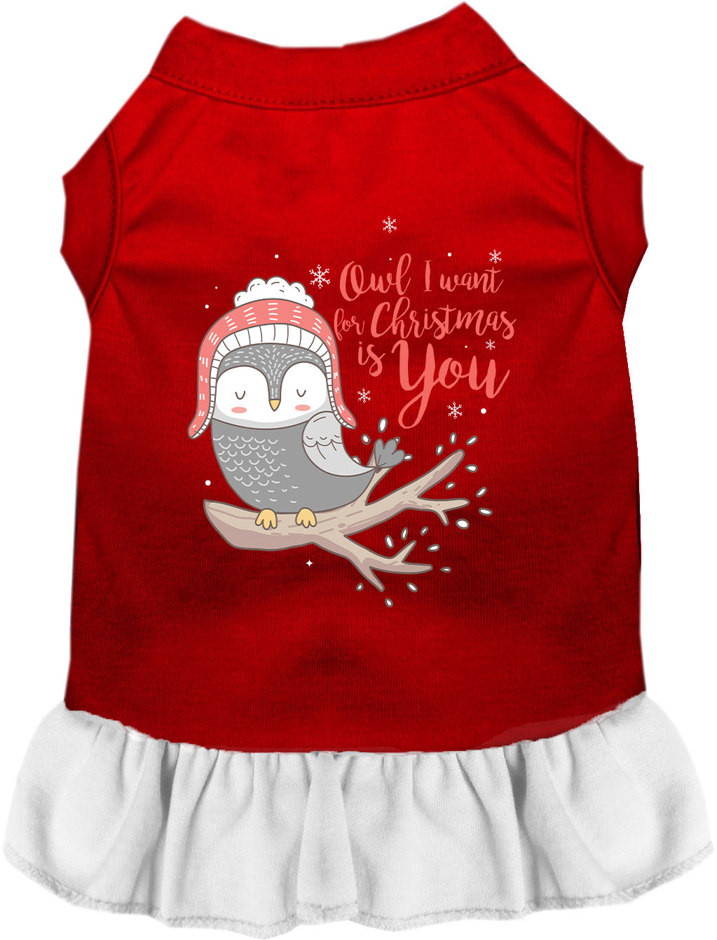 As You Wish Apparel – Owl I Want For Christmas Pet Dress