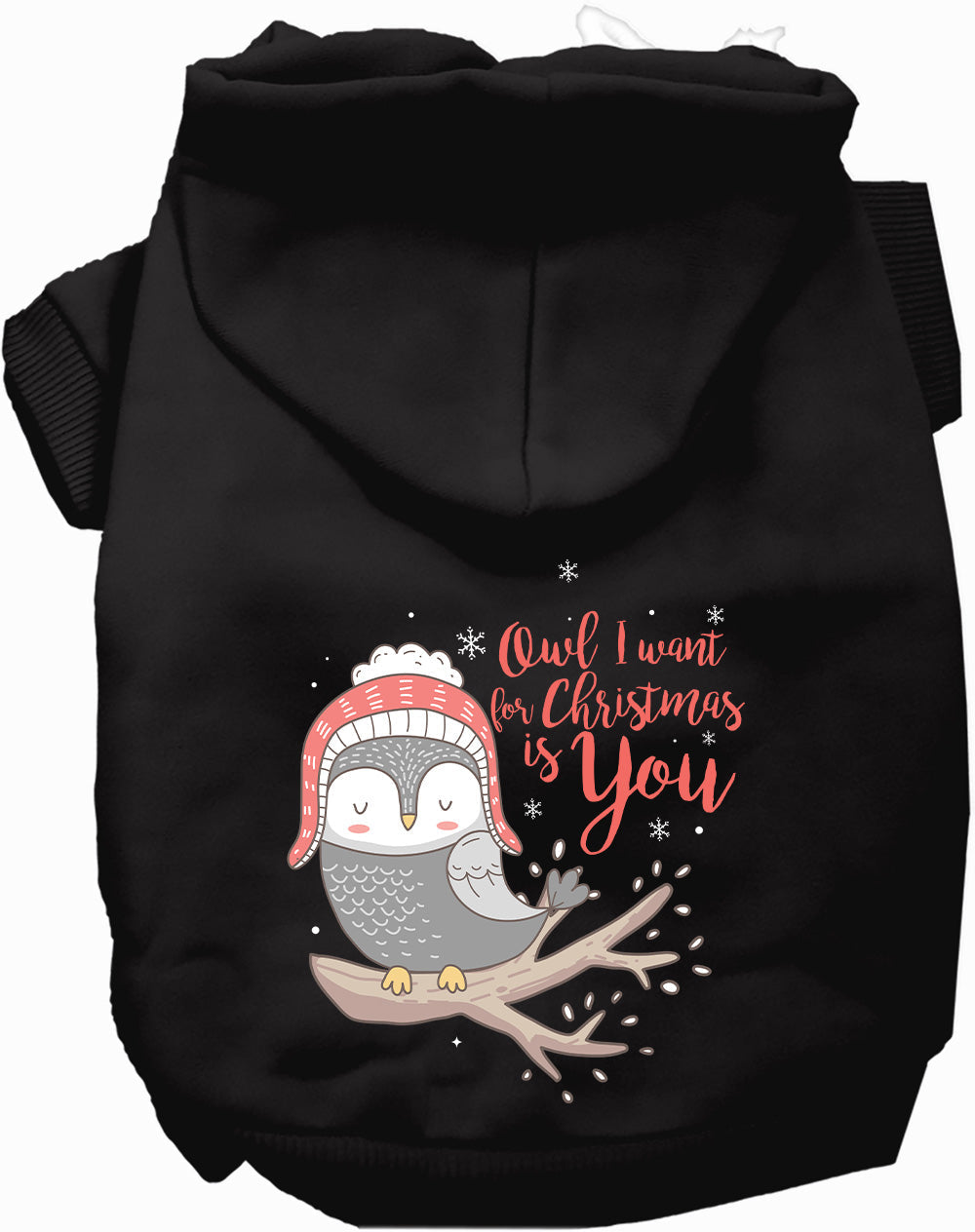 As You Wish Apparel – Owl I Want For Christmas Pet Hoodie