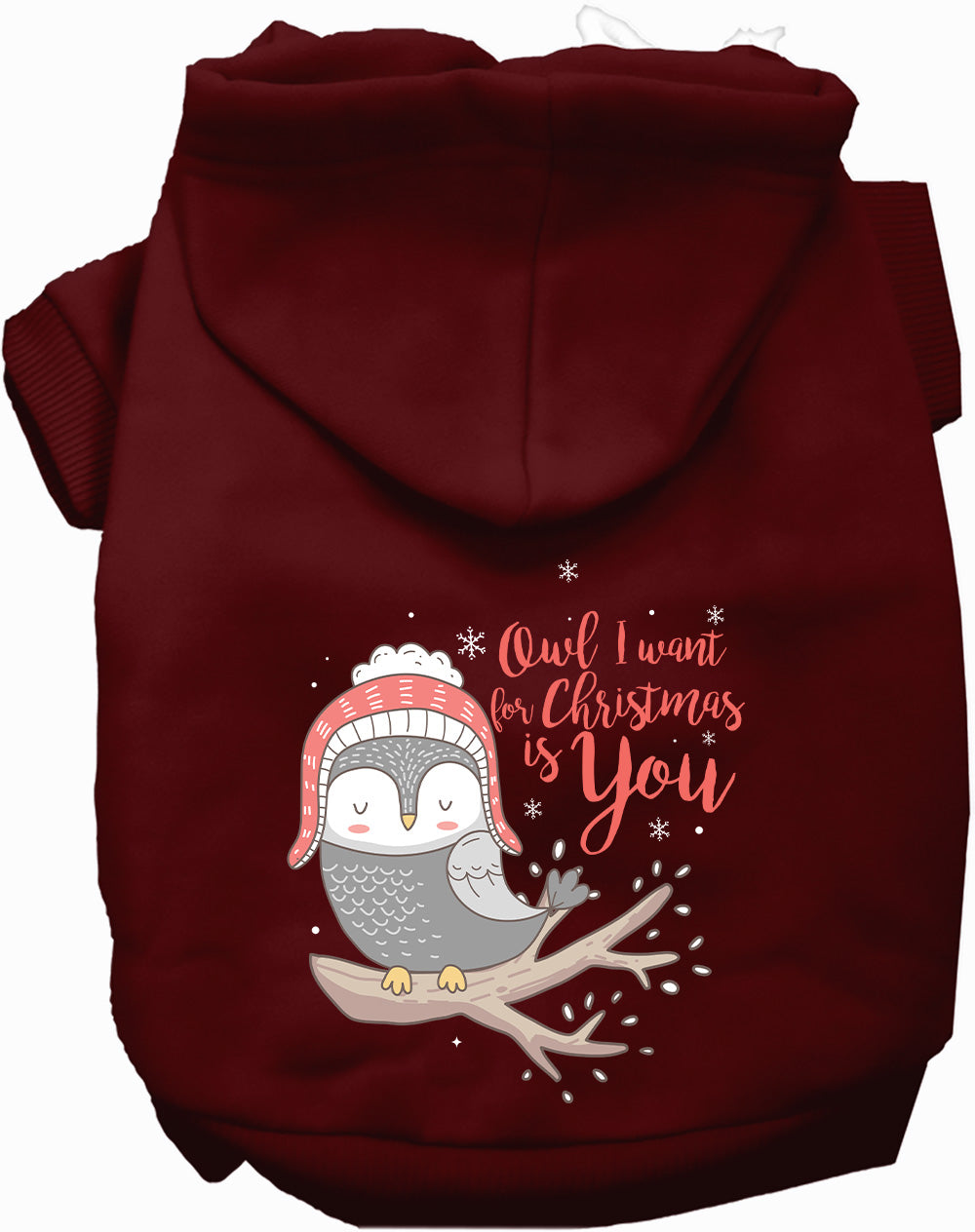 As You Wish Apparel – Owl I Want For Christmas Pet Hoodie
