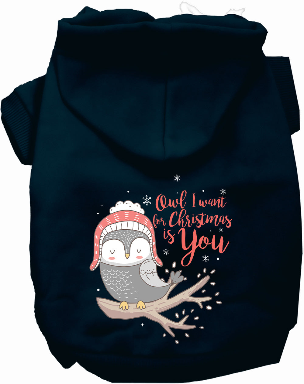As You Wish Apparel – Owl I Want For Christmas Pet Hoodie