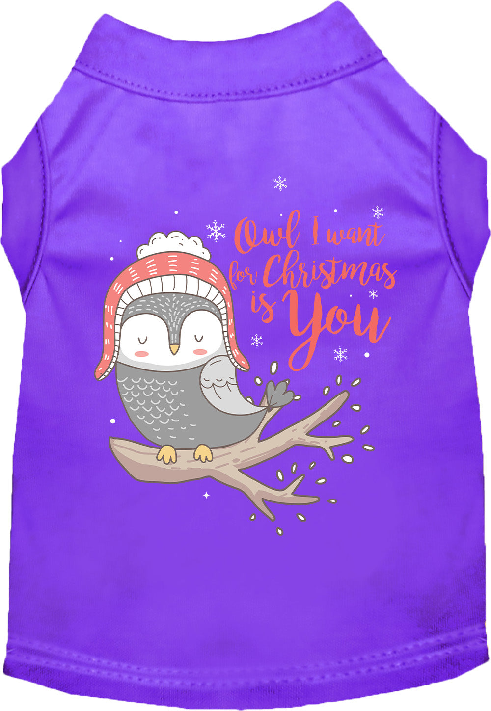 As You Wish Apparel – Owl I Want For Christmas Pet Shirt