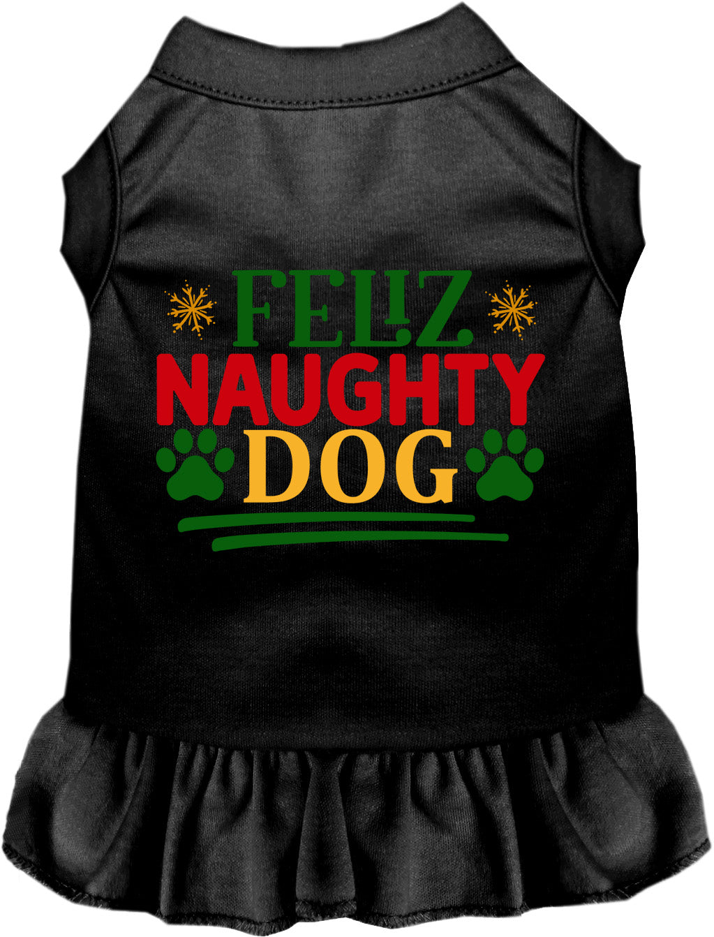 As You Wish Apparel – Feliz Naughty Dog Christmas Pet Dress