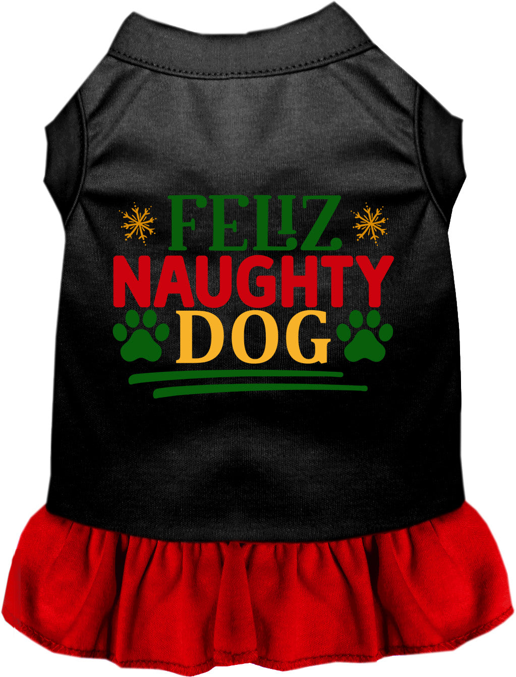 As You Wish Apparel – Feliz Naughty Dog Christmas Pet Dress