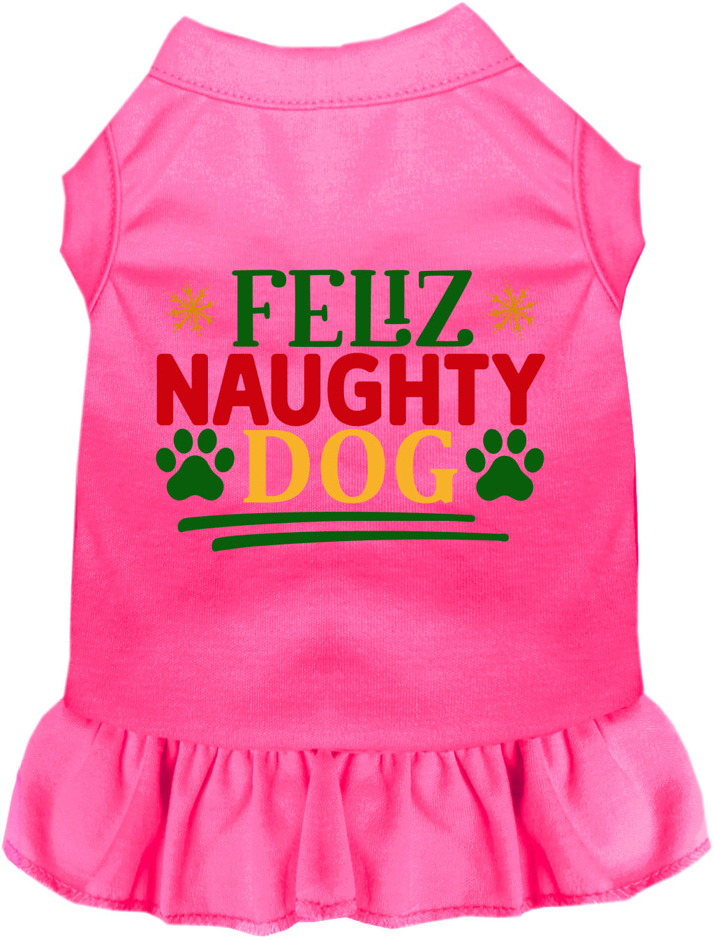 As You Wish Apparel – Feliz Naughty Dog Christmas Pet Dress