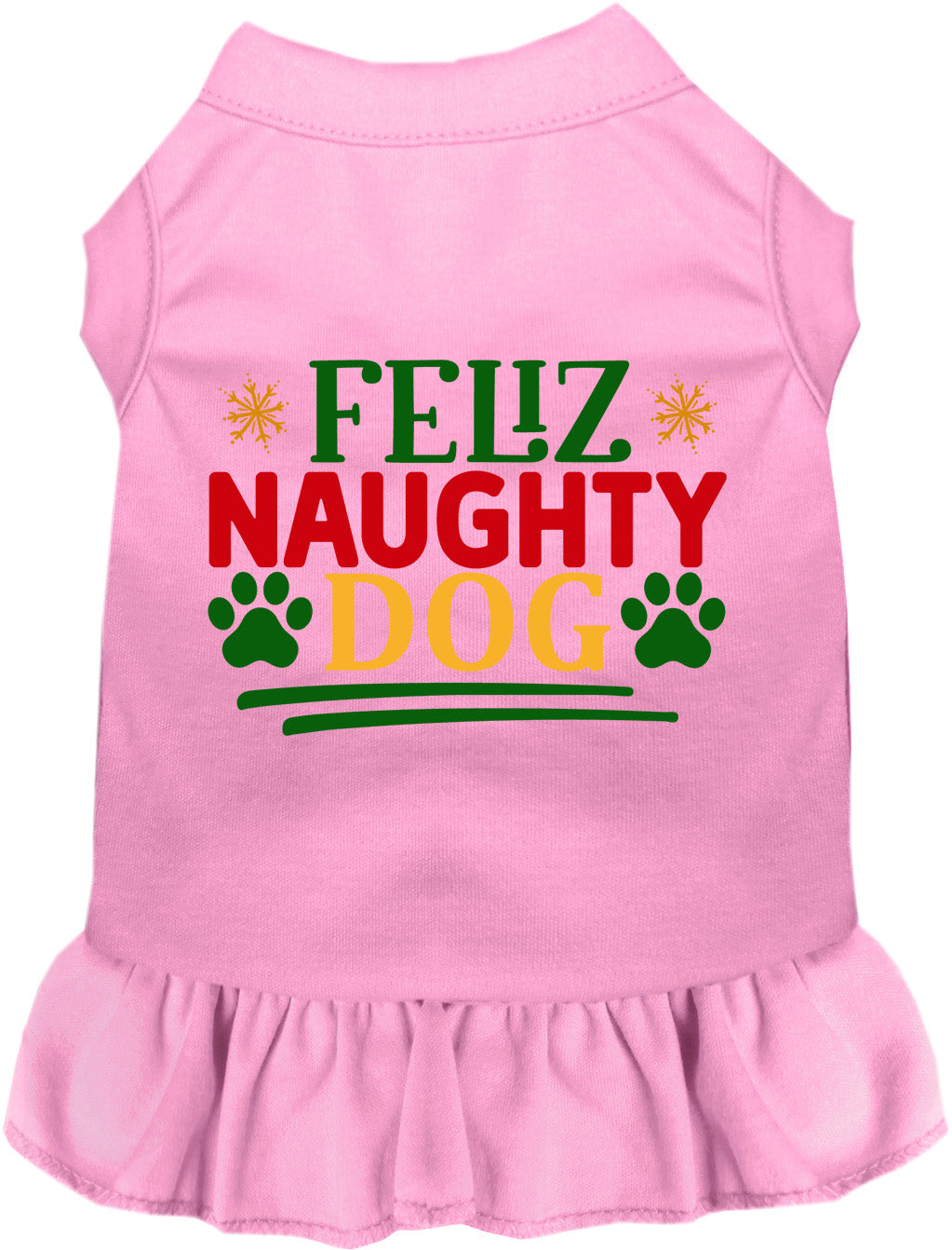 As You Wish Apparel – Feliz Naughty Dog Christmas Pet Dress