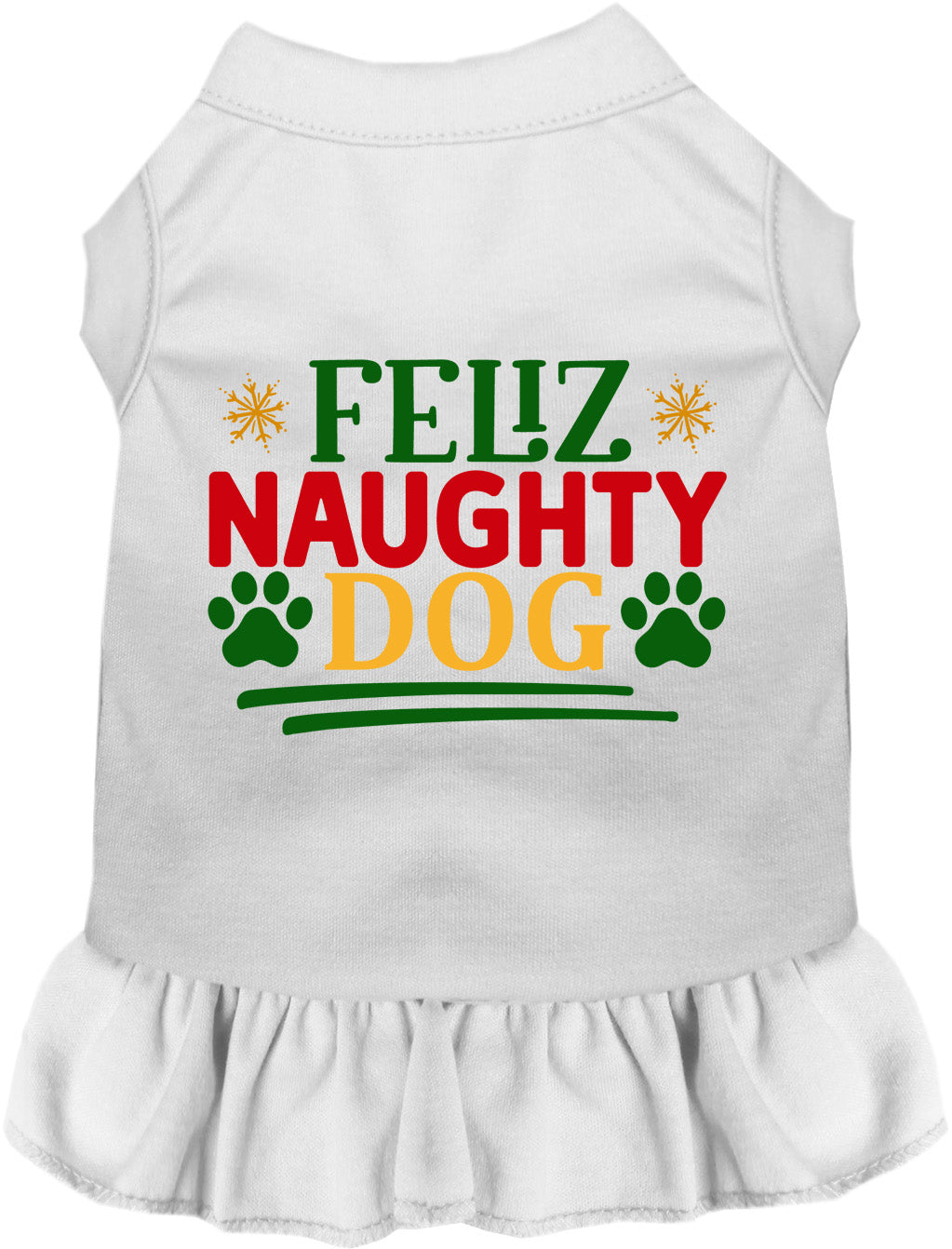 As You Wish Apparel – Feliz Naughty Dog Christmas Pet Dress