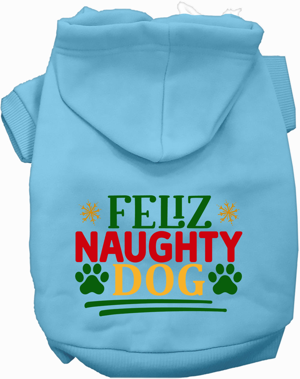 As You Wish Apparel – Feliz Naughty Dog Christmas Pet Hoodie