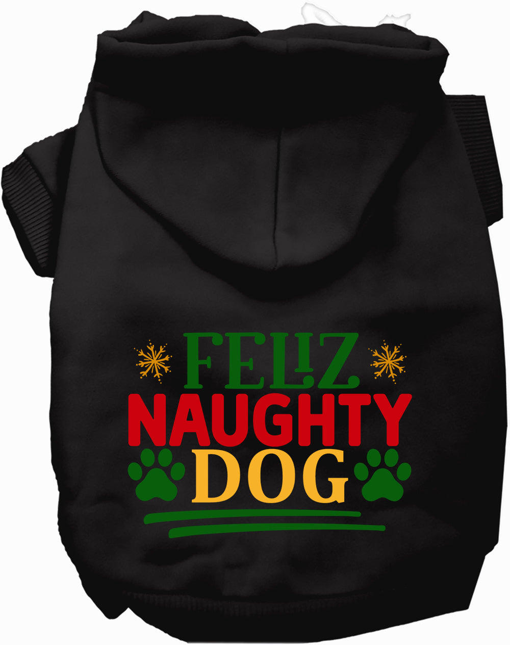 As You Wish Apparel – Feliz Naughty Dog Christmas Pet Hoodie