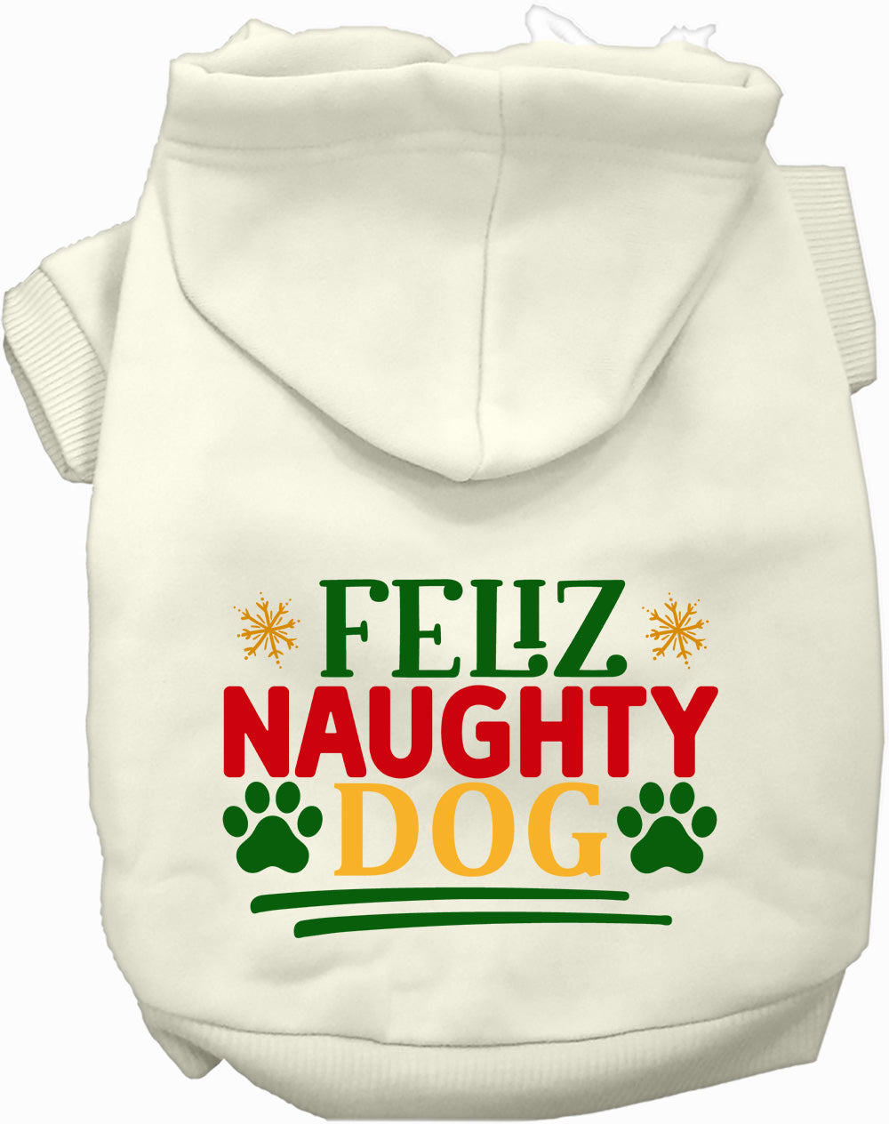 As You Wish Apparel – Feliz Naughty Dog Christmas Pet Hoodie