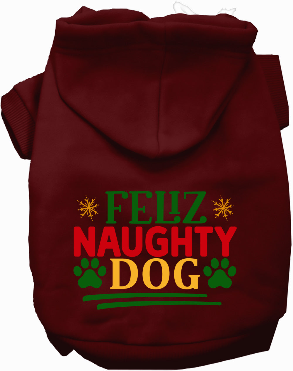 As You Wish Apparel – Feliz Naughty Dog Christmas Pet Hoodie