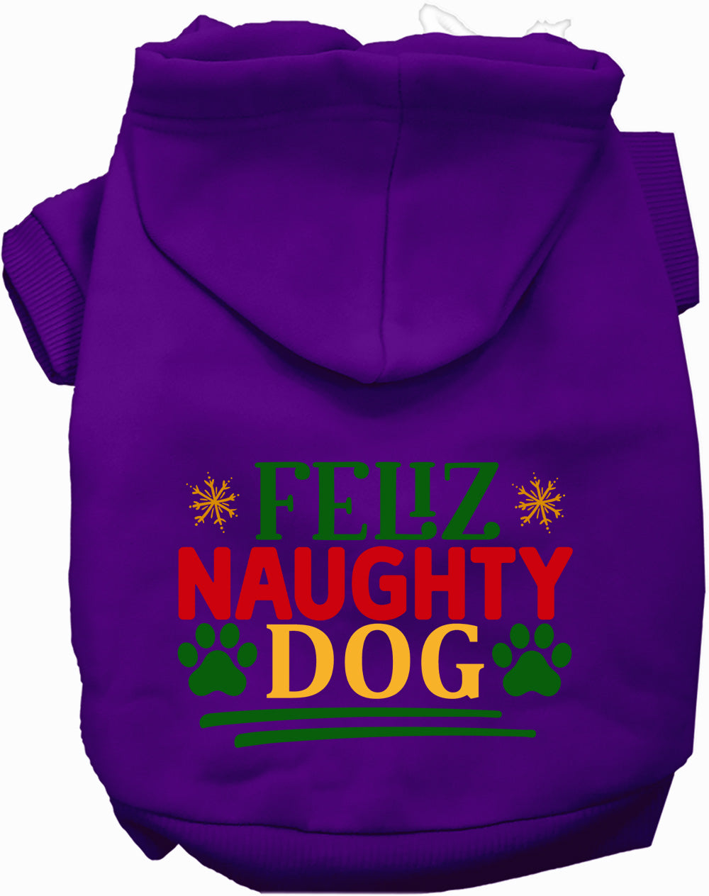 As You Wish Apparel – Feliz Naughty Dog Christmas Pet Hoodie