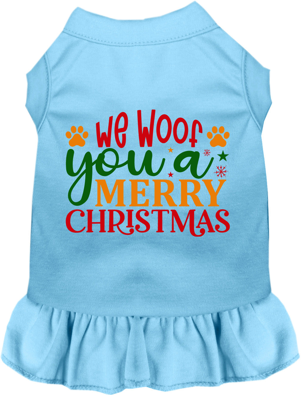 As You Wish Apparel – We Woof You a Merry Christmas Pet Dress