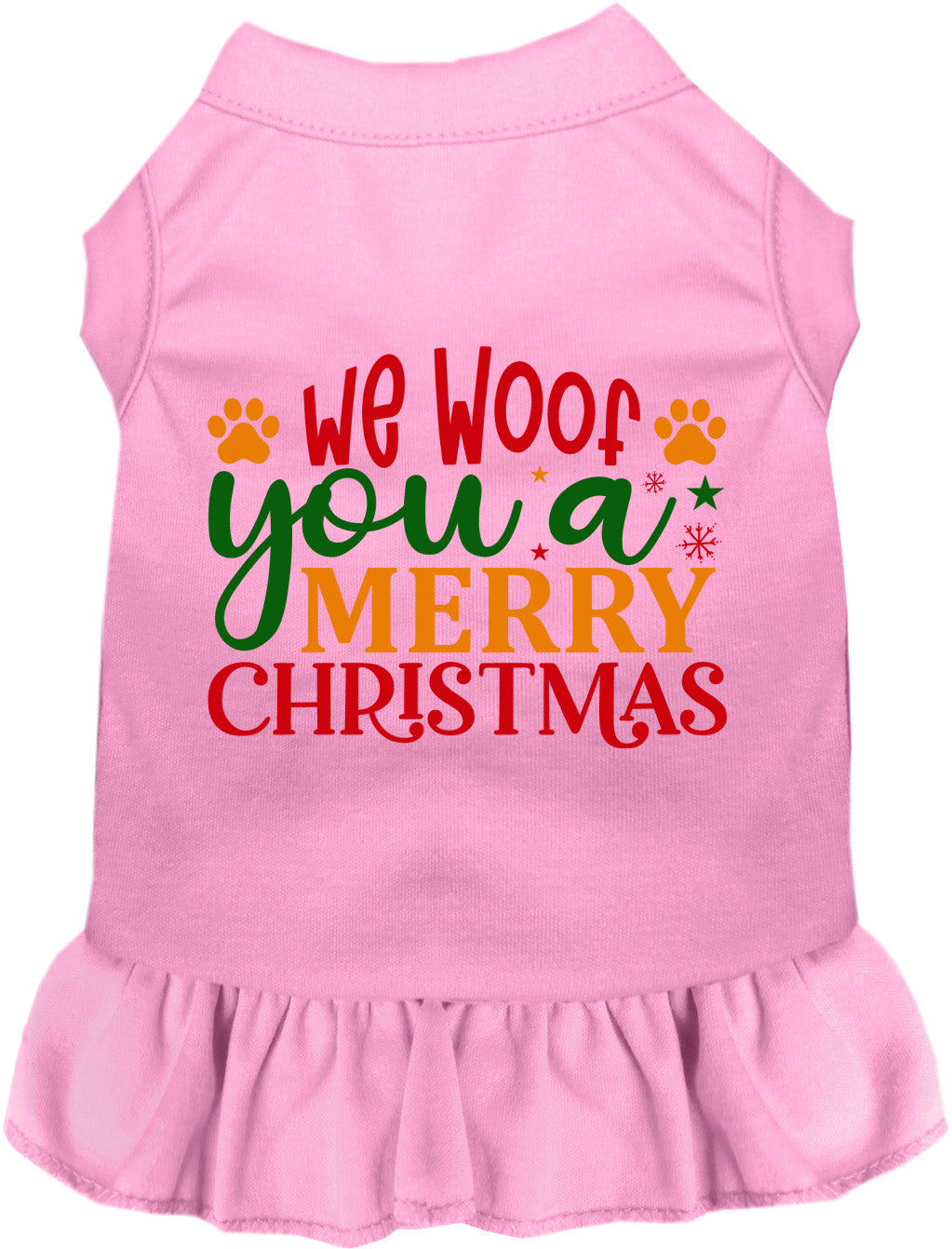 As You Wish Apparel – We Woof You a Merry Christmas Pet Dress