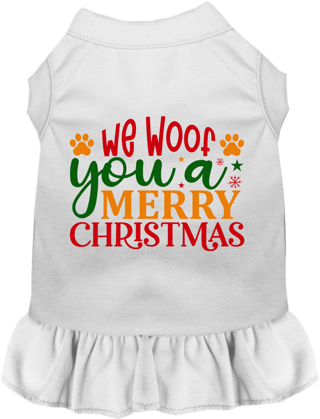 As You Wish Apparel – We Woof You a Merry Christmas Pet Dress