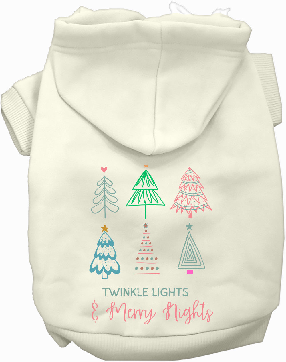 As You Wish Apparel – Twinkle Lights, Merry Nights Christmas Pet Hoodie