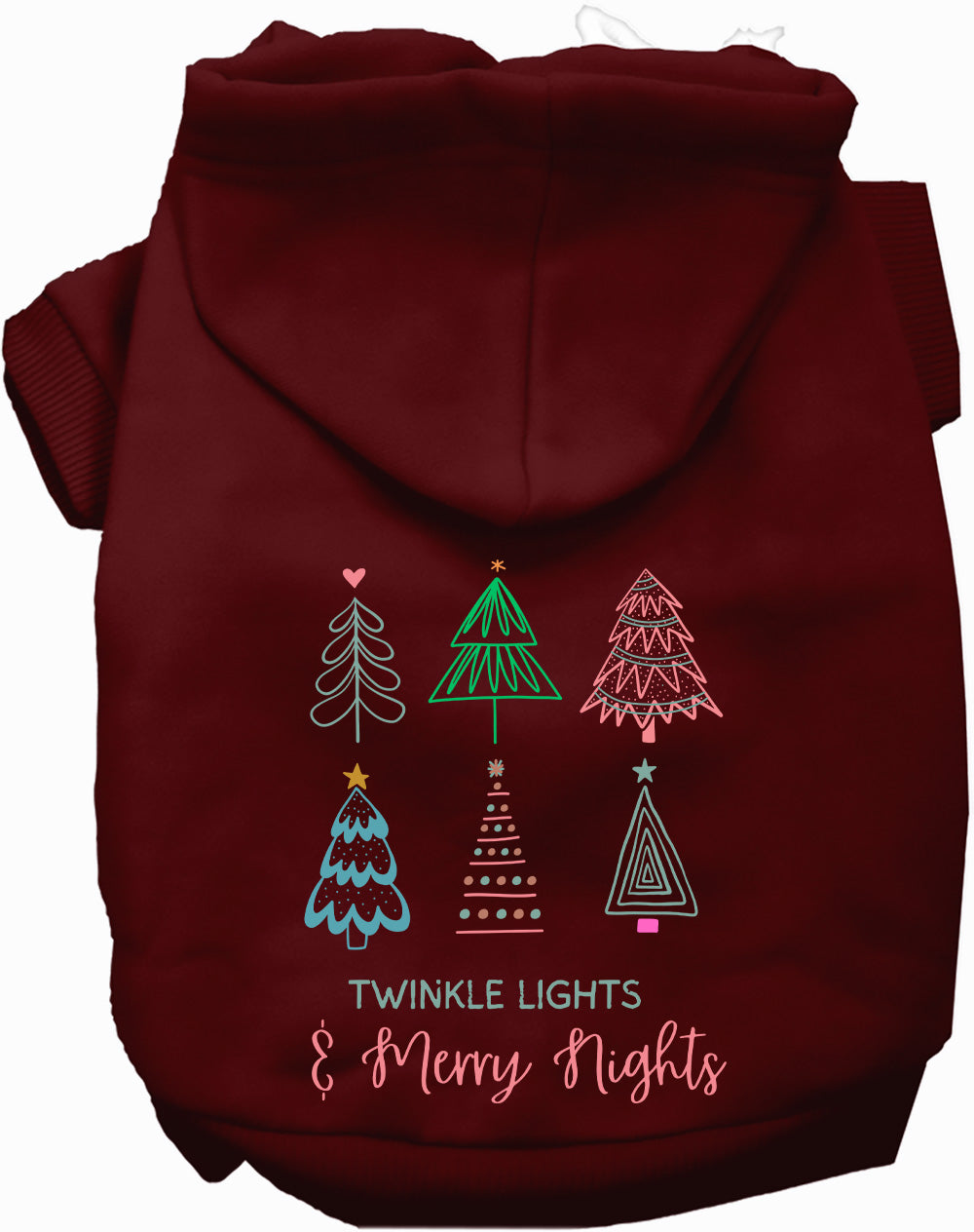As You Wish Apparel – Twinkle Lights, Merry Nights Christmas Pet Hoodie