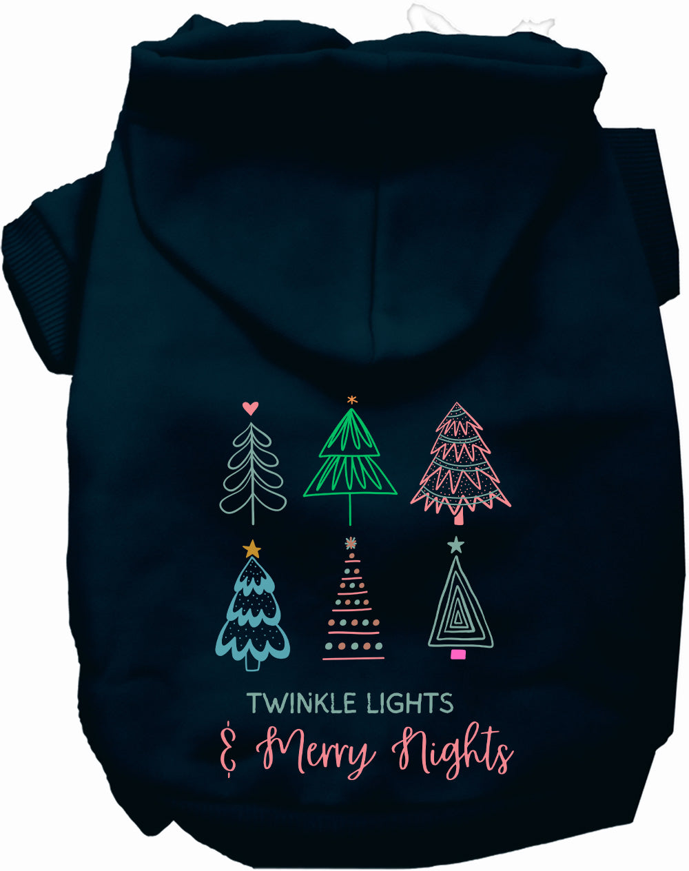 As You Wish Apparel – Twinkle Lights, Merry Nights Christmas Pet Hoodie
