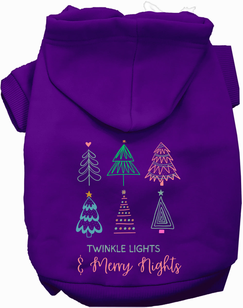 As You Wish Apparel – Twinkle Lights, Merry Nights Christmas Pet Hoodie
