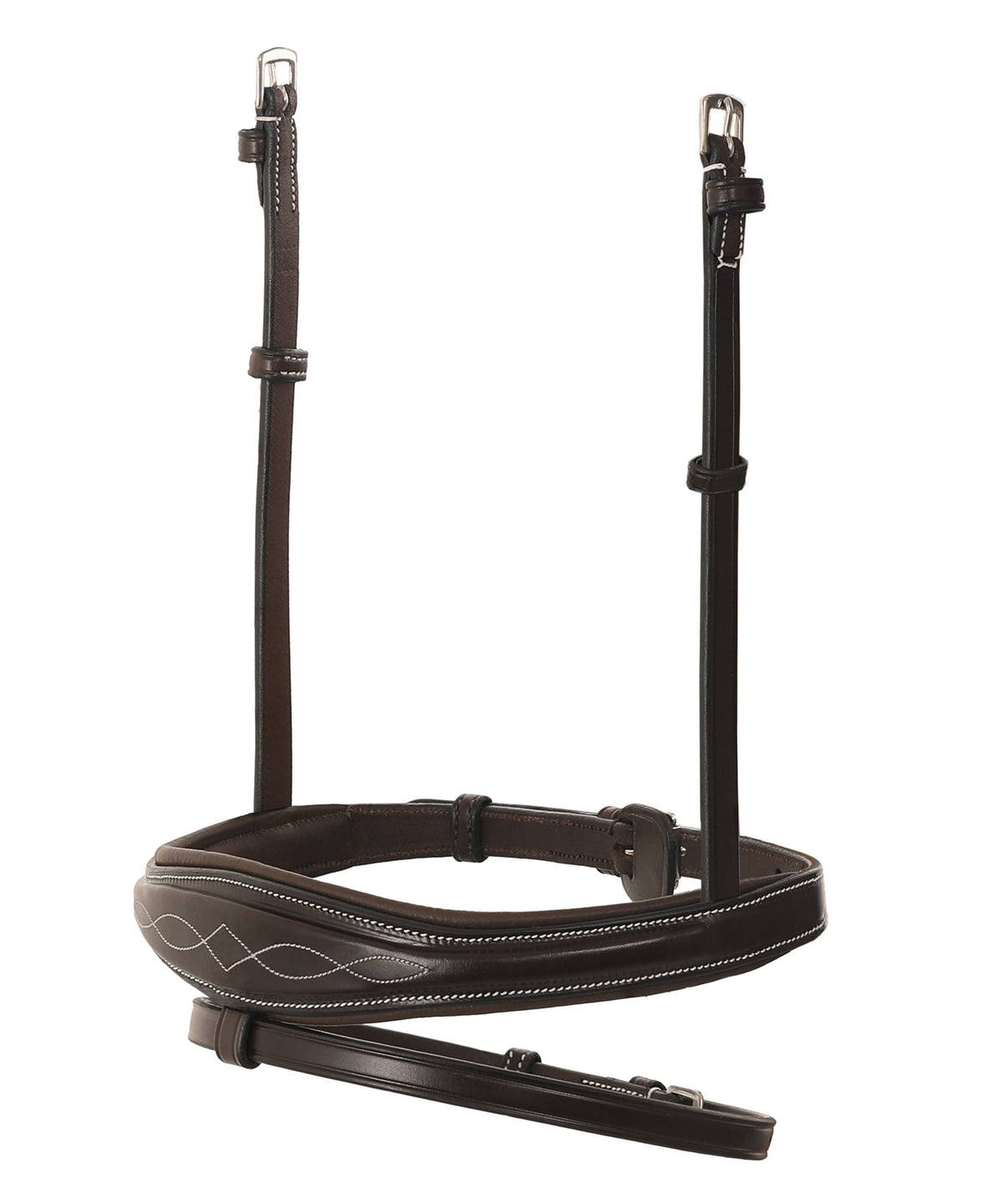 ExionPro Fancy Stitched Raised Anatomical Bridle with Rubber Reins | HT Animal Supply