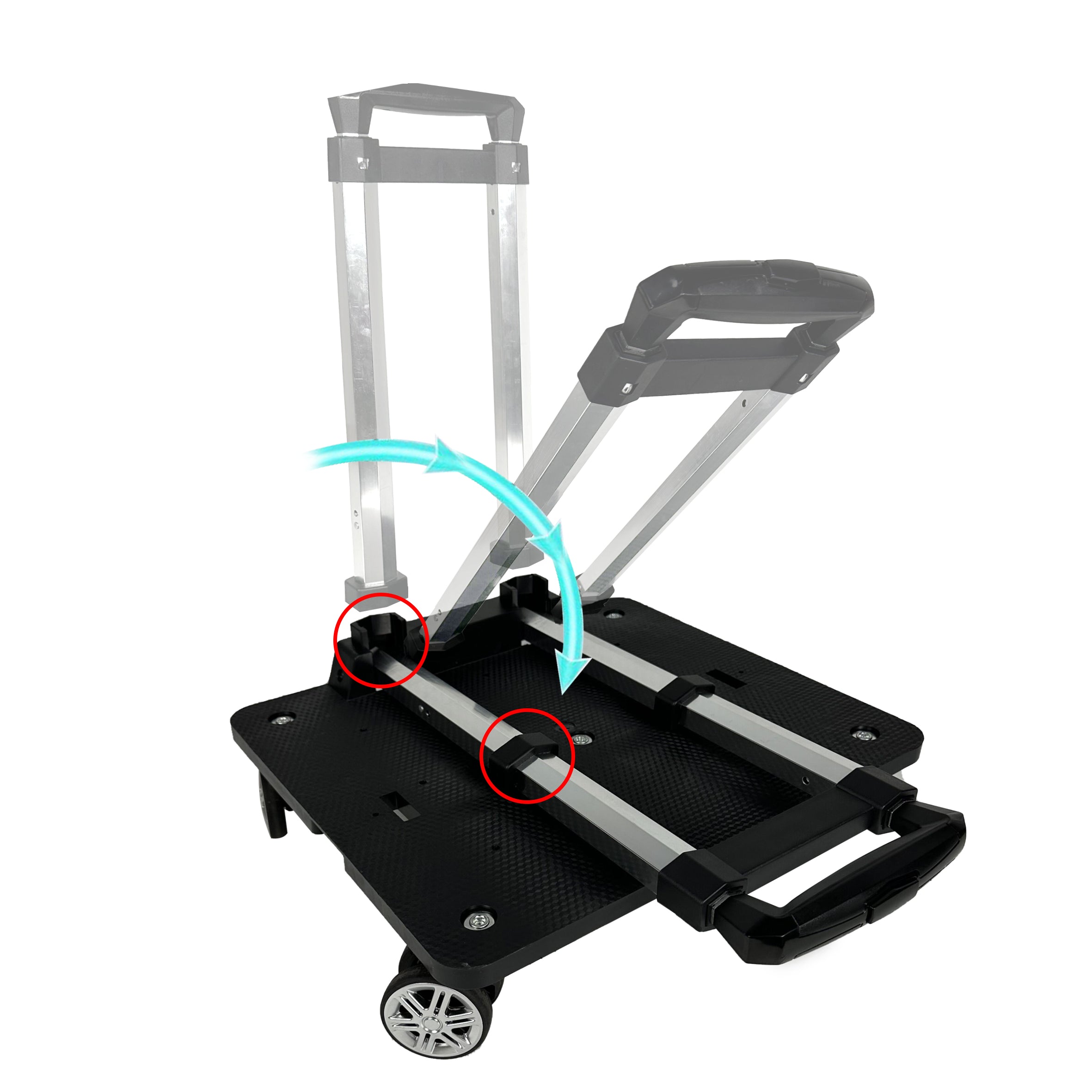Mr. Peanuts Pet Carrier/Luggage Bag Spinner Wheelbase Luggage Cart