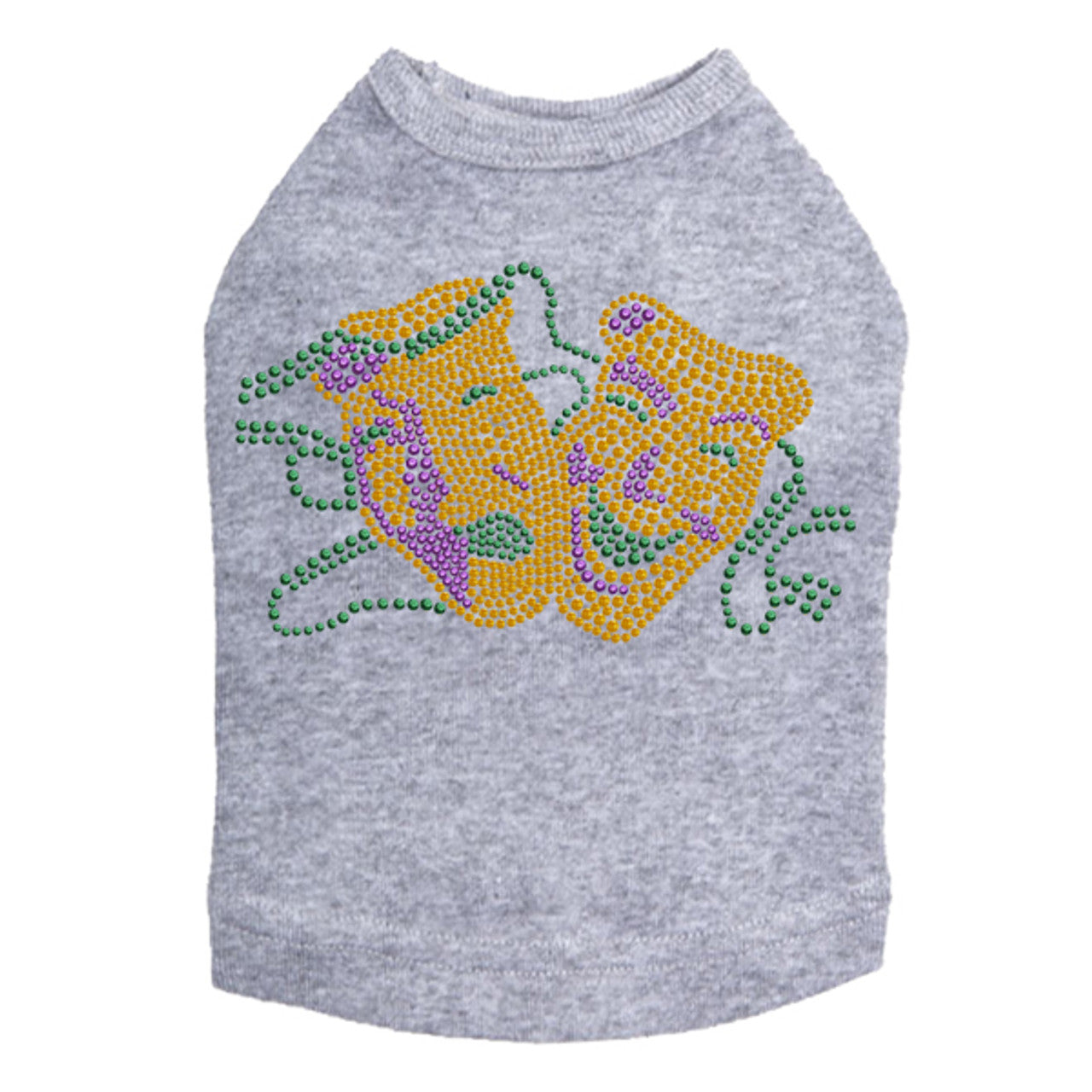 Gold Theater Comedy Tragedy Mask - Dog Tank