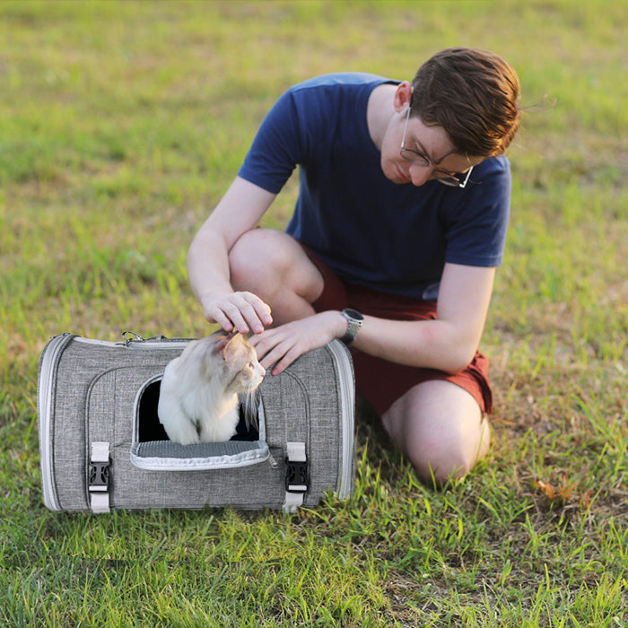 Mr. Peanuts Monterey Series Airline Compliant Horizontal Backpack Pet Carrier | HT Animal Supply