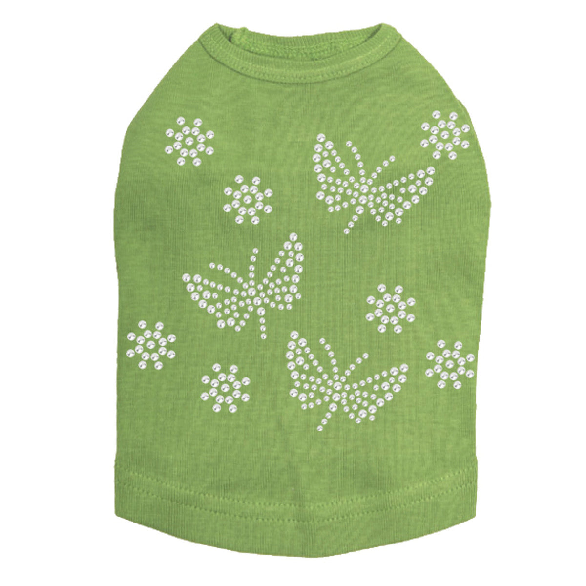 Small Rhinestone Butterflies - Dog Tank