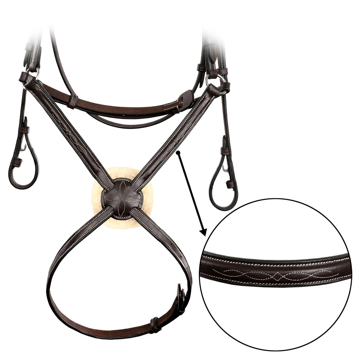 ExionPro Traditional Figure 8 Bridle With Laced Reins - HT Animal Supply