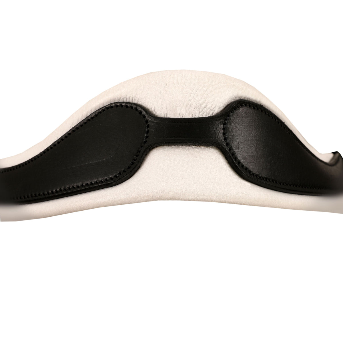 ExionPro Dressage Anti-Pressure Raised Comfort White Padded Clear Bling Bridle - HT Animal Supply