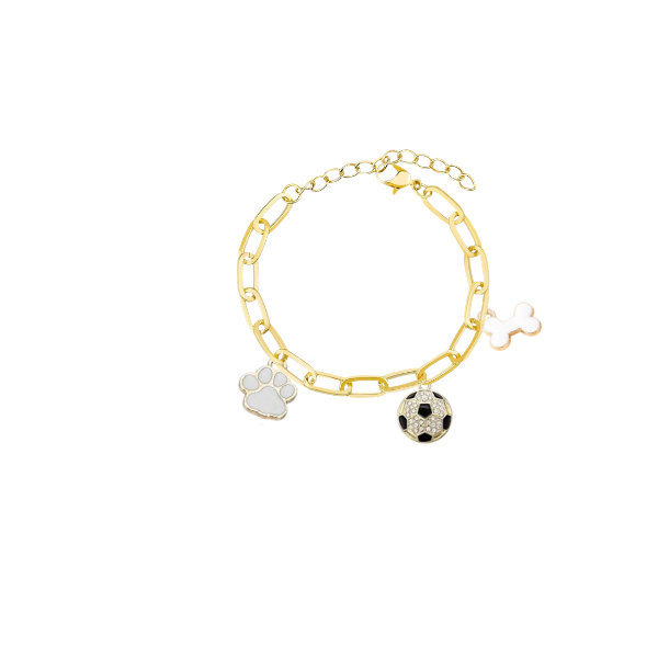 The Golden Goal Dog Necklace