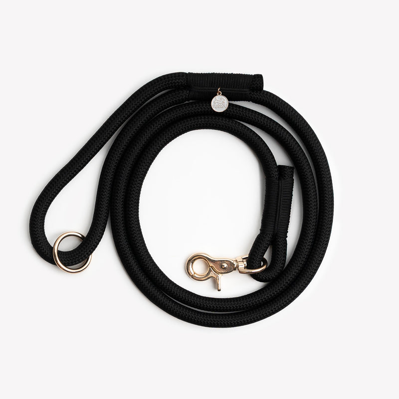 Black - Braided Rope Leash - Your everyday leash, upgraded. Fast shipping from HT Animal Supply.