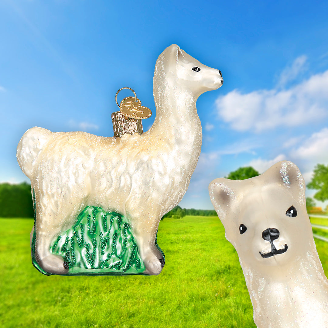 Old World Christmas: Llama Christmas Ornament
