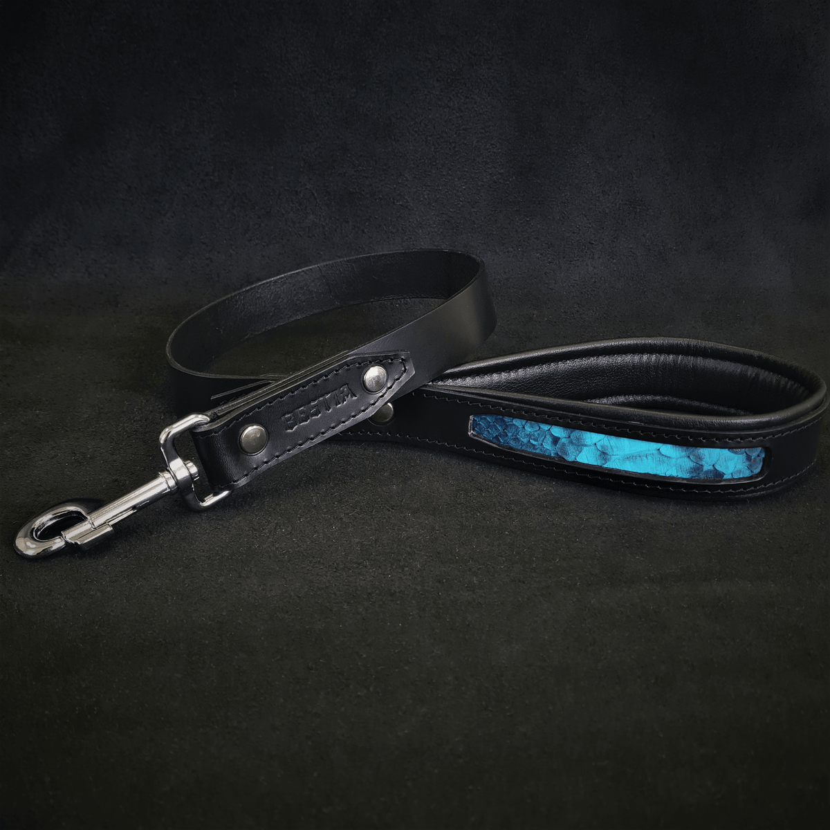 Bestia Morelia Python Leather Dog Leash