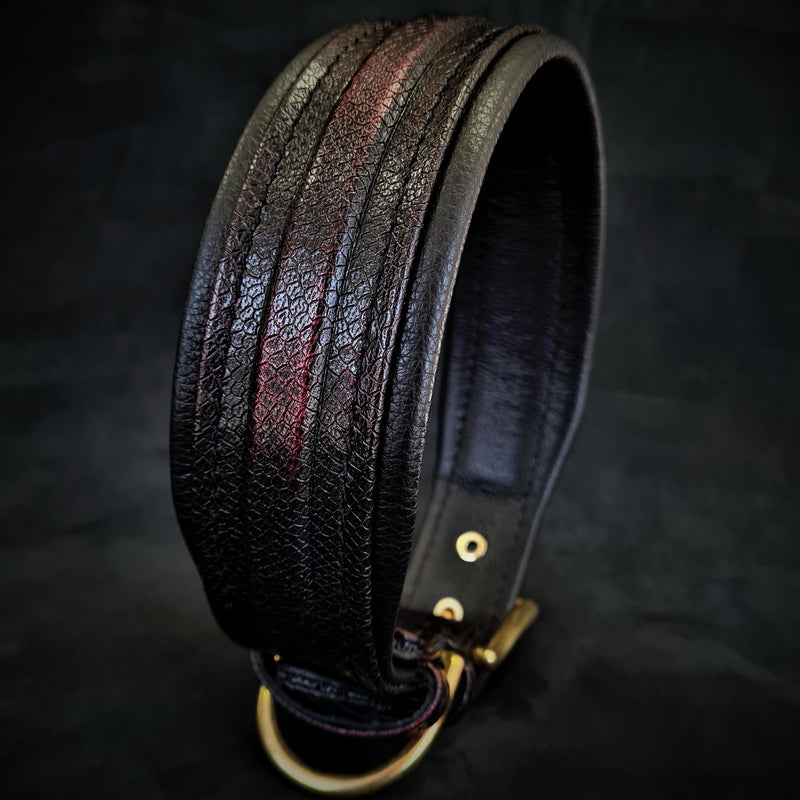 Bestia Dog Gear Genuine Leather Dog Collar 