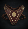 Bestia Dog Gear Genuine Leather Dog Harness - Brown/S