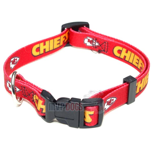 NFL Kansas City Chiefs Dog Collar - L: 18-26" length, 1" width by Hunter