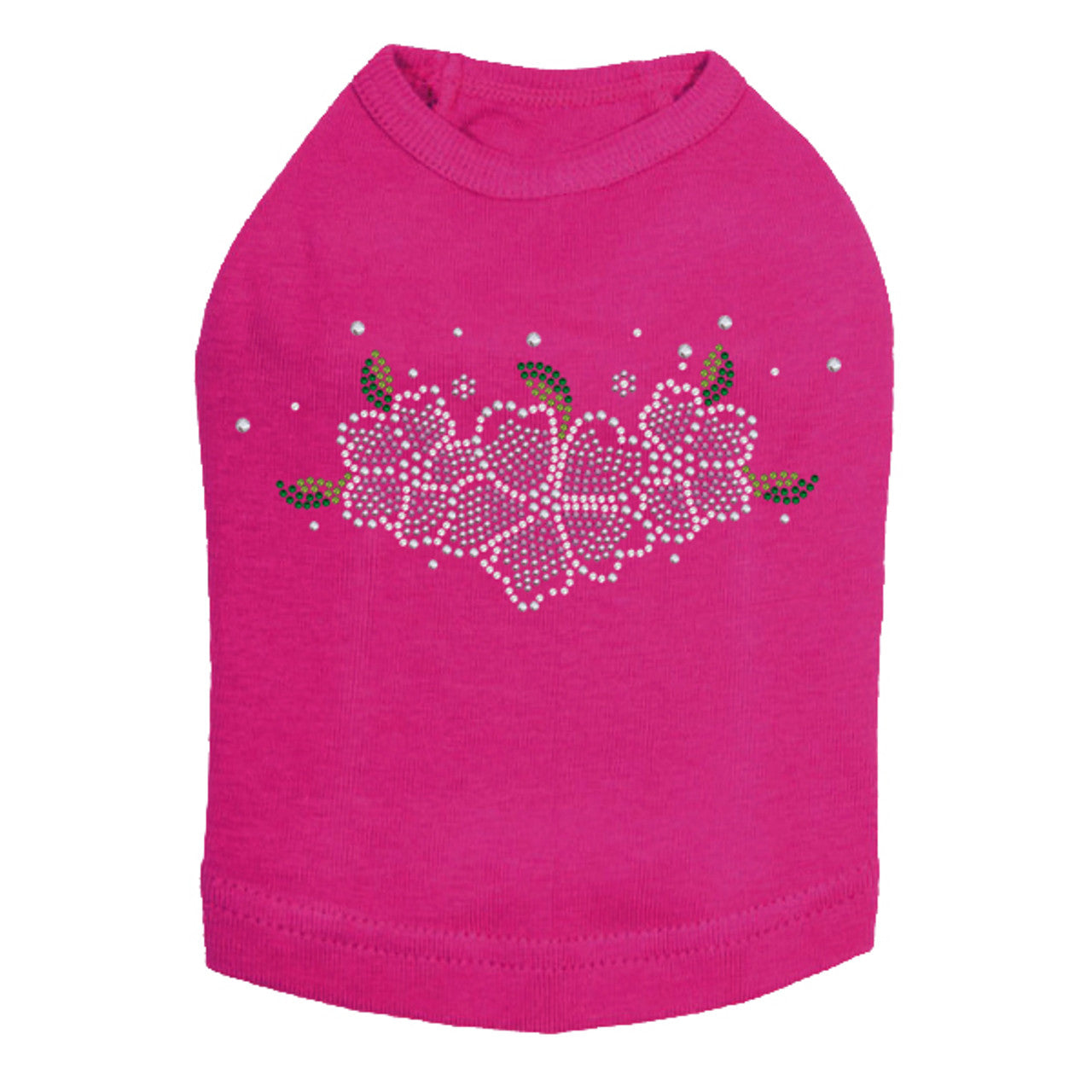 Pink Flowers - Dog Tank