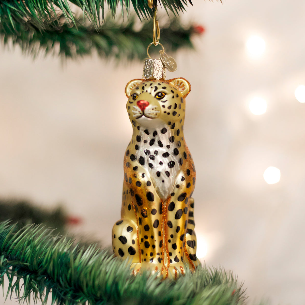Old World Christmas: Leopard Christmas Ornament