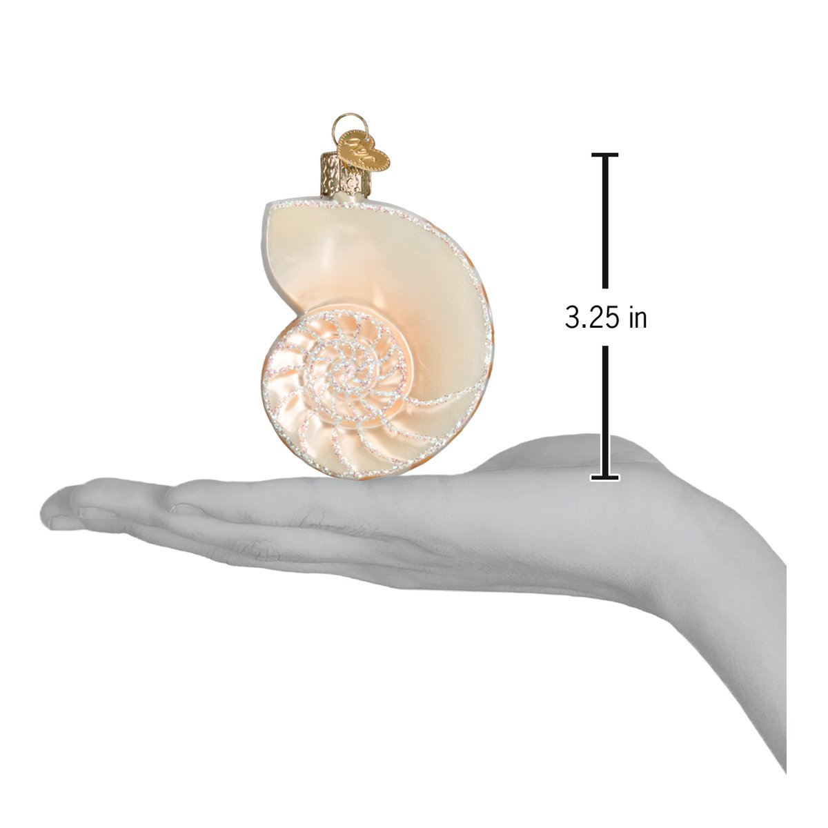 Old World Christmas: Nautilus Shell Christmas Ornament