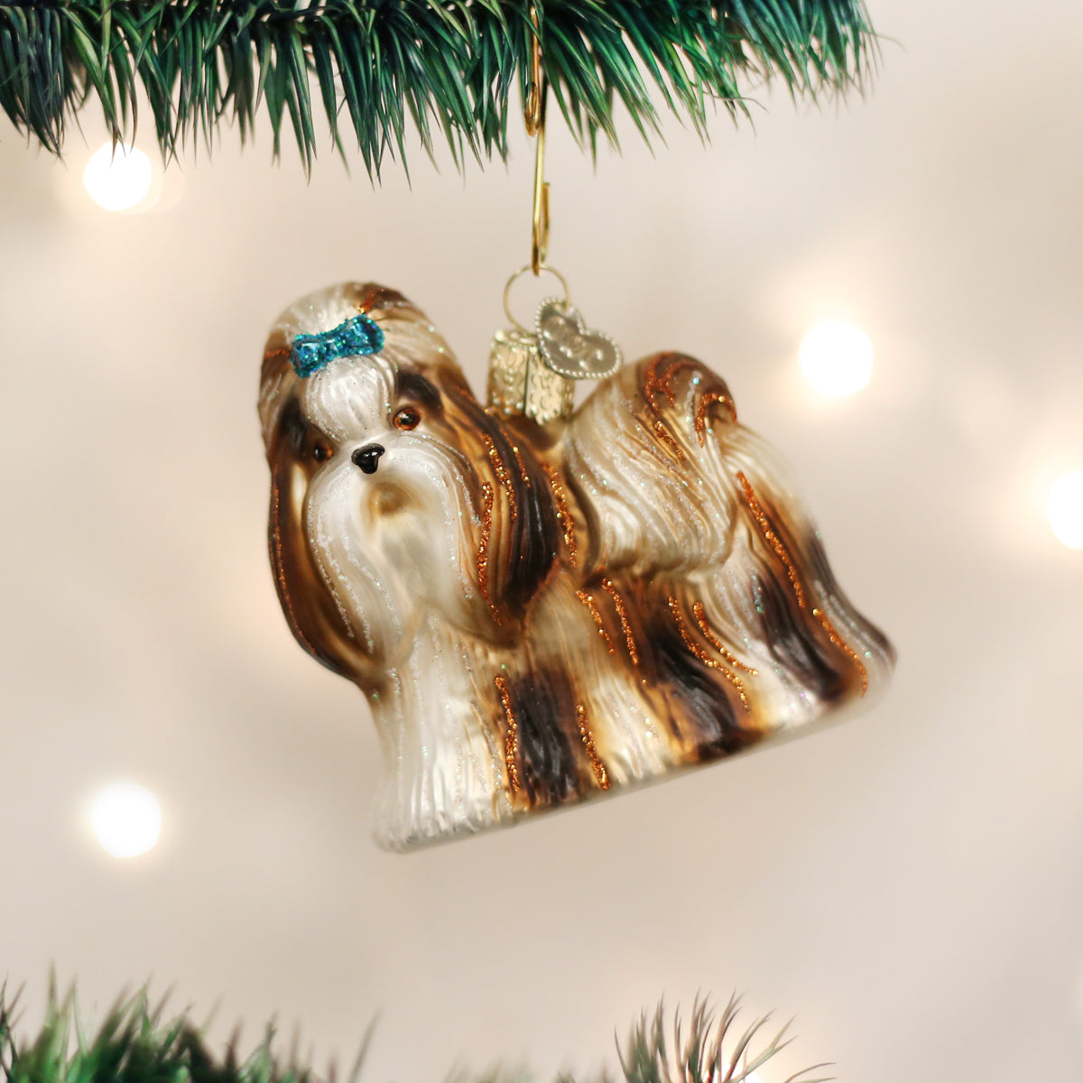 Old World Christmas: Shih Tzu Christmas Ornament