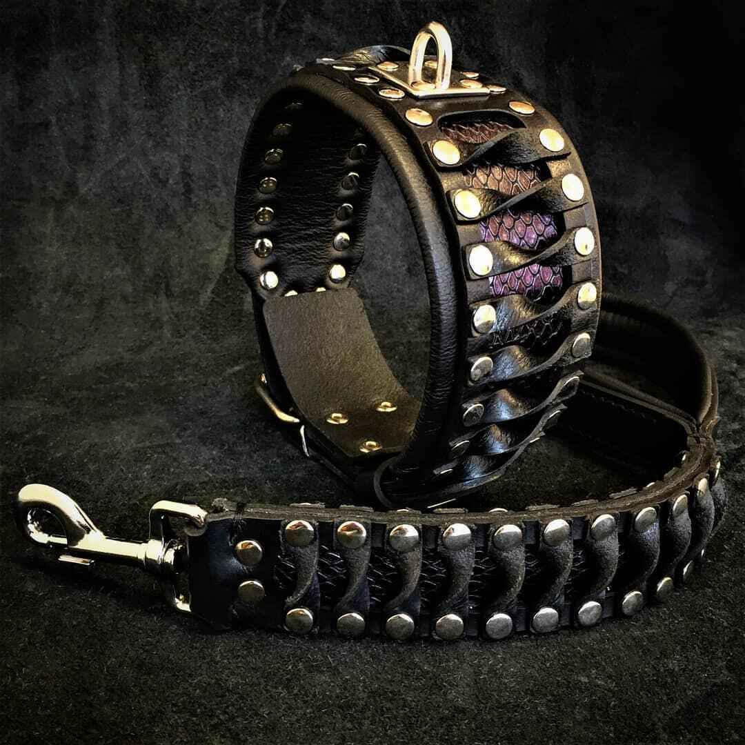 Bestia Steampunk Leather Dog Leash