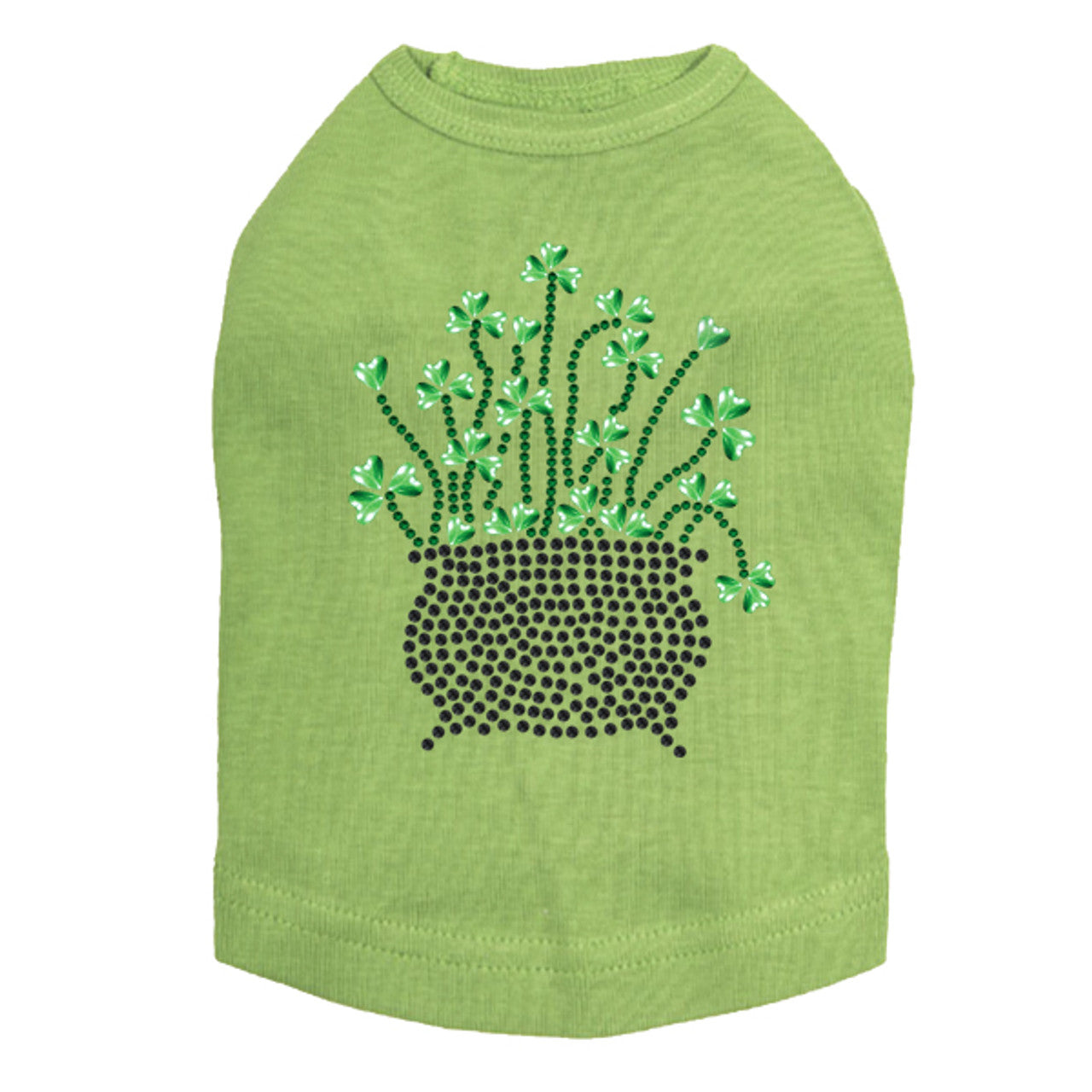 Pot of Shamrocks - Dog Tank