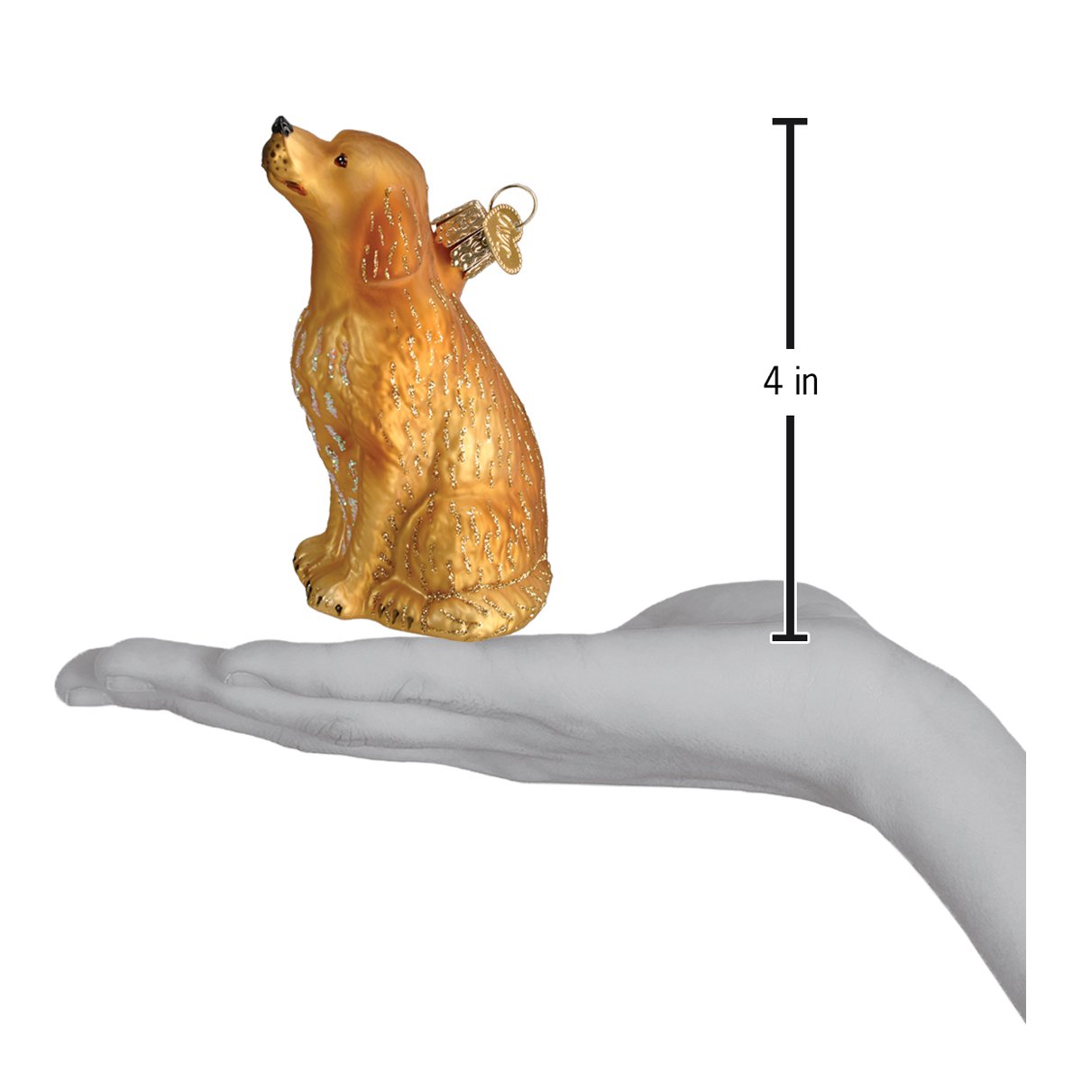 Sitting Golden Ornament