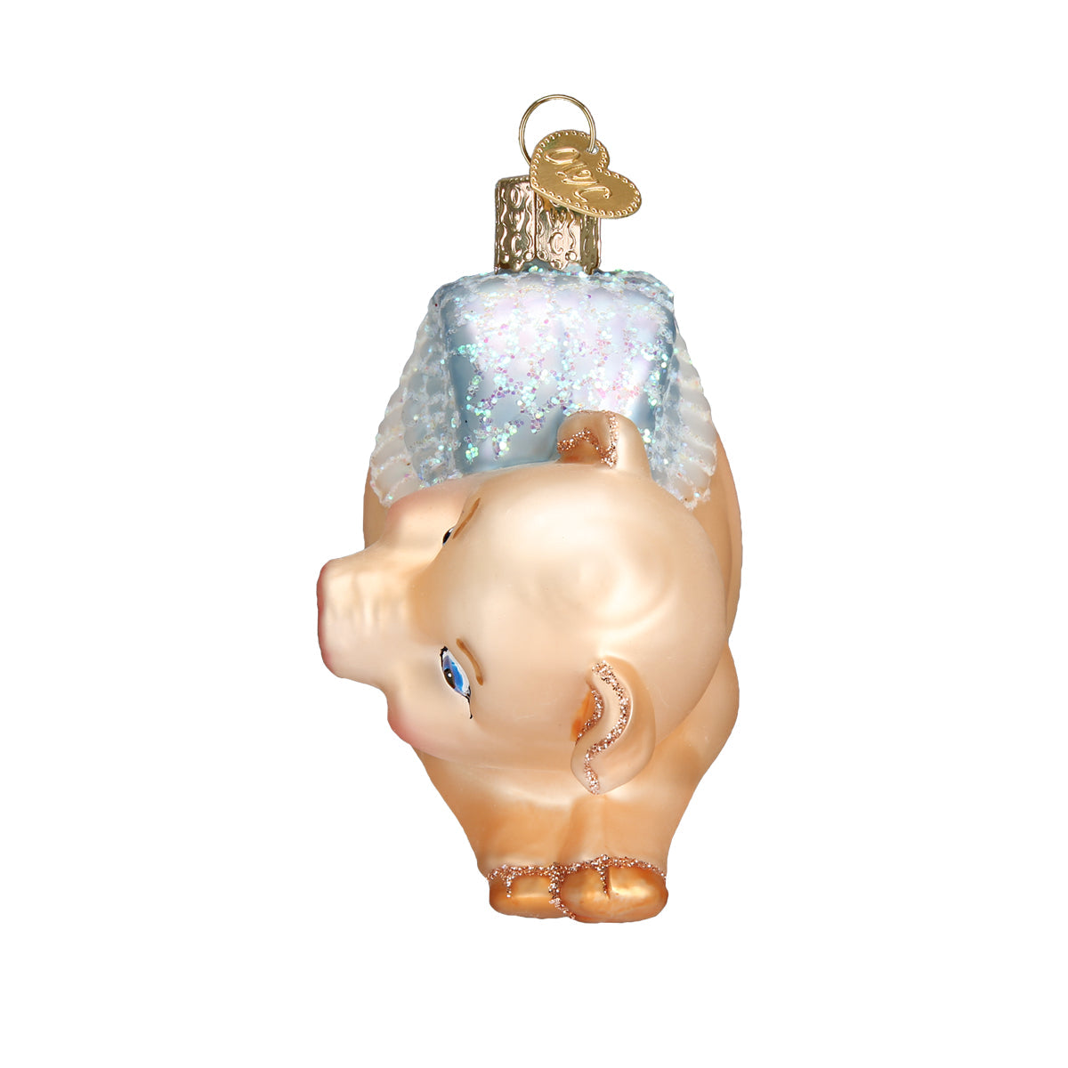 Old World Christmas: Flying Pig Christmas Ornament