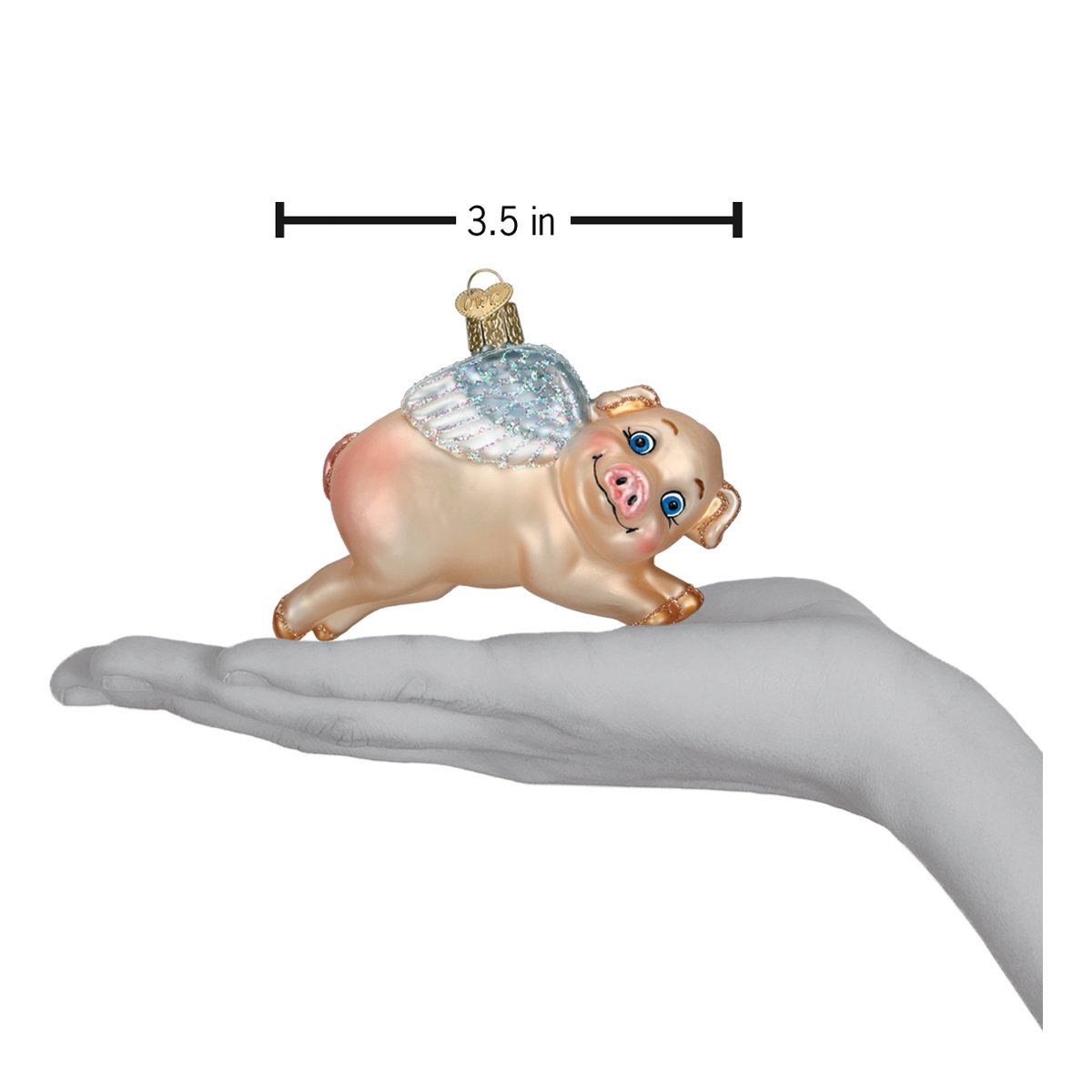 Old World Christmas: Flying Pig Christmas Ornament