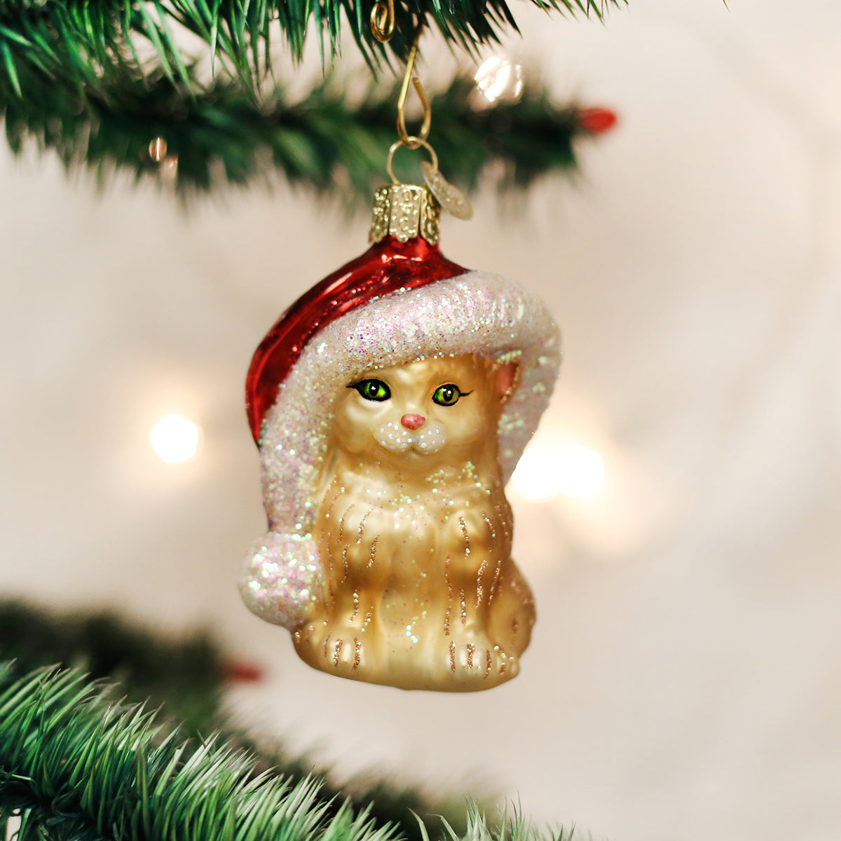 Santas Kitten Ornament