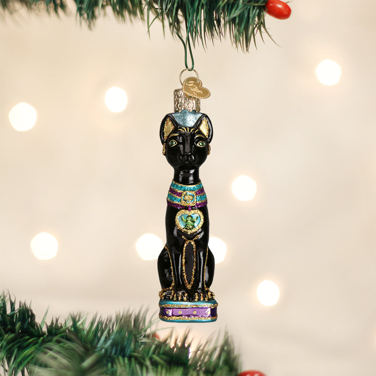 Old World Christmas: Egyptian Cat Christmas Ornament