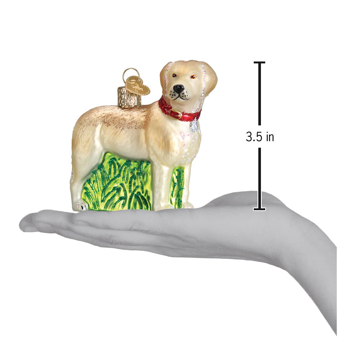 Standing Yellow Lab Ornament